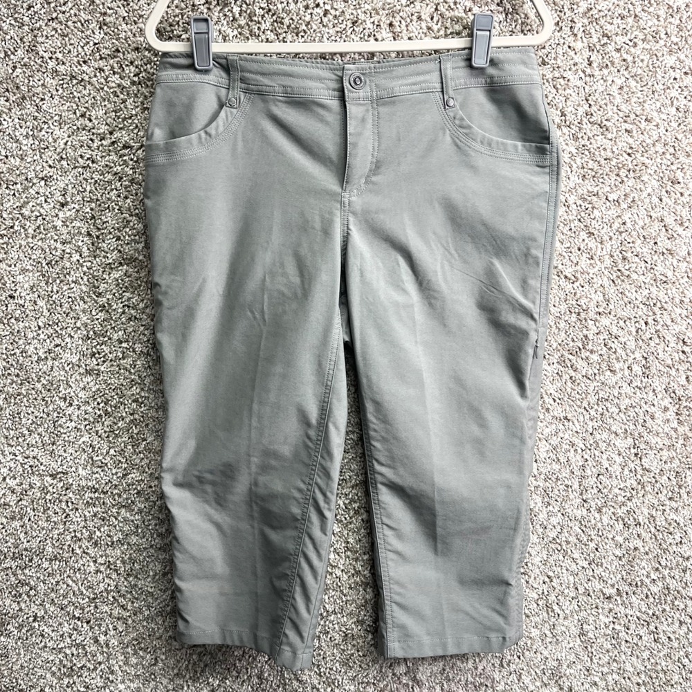 KUHL Trekr Gray Splash Kapri Hiking Pants in Size 12